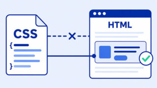 CSS file connected to a browser window showing a styled page element.