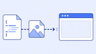 CSS file and landscape image disconnected from an empty background area in a browser window.